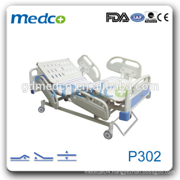 P302 3 Big ABS Handrail height adjustable 3 functions electric hospital bed